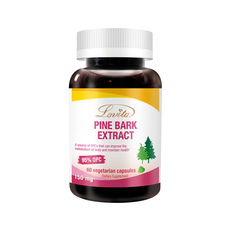 Lovita 愛維他 高單位松樹皮萃取素食膠囊 150毫克 含95% OPC, 60顆, 0.3g, 1罐