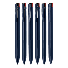 ZEBRA 斑馬牌 SARASA CLIP 3C 三色鋼珠筆, 深藍色, 6支