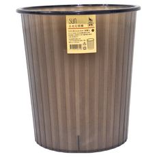 UDA 有達 圓日光垃圾桶 堆疊設計 節省空間 多用途設計 日系風格 簡約設計, 直徑21 x 23.5cm, 霧黑色