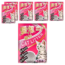 愛潔 貓砂 大球砂 粉袋, 6kg, 6包