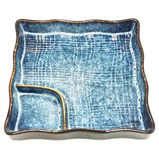 JUST HOME 7.5寸正方格碟 - 星空藍, 1個