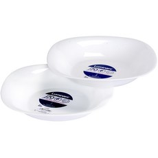 樂美雅 卡潤白盤 2入, 餐盤2個, 白色, 1組