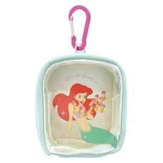 Sun-star 隨身萬用扣環透明小掛包 扣在背包上取物超方便, 90 x 105 x 40mm, 小美人魚