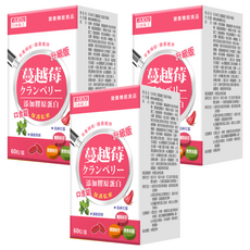 AJIOU 日本味王 蔓越莓口含錠升級版, 60錠, 800mg, 3盒