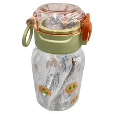 GENKI BEAR 元氣熊 微笑Tritan兒童水壺 600ml, 粉色, 1個