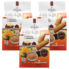 大地穀萊寶 五寶糙米果 台灣本產 非油炸 無添加, 180g, 3袋