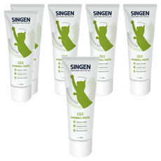 SINGEN 信元發育寶 CG3 貓用化毛膏 120g，含牛磺酸，幫助消化毛球，維持消化道機能，改善大便型態, 溫和化毛, 6條
