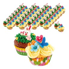 tescoma Delicia 瑪芬蛋糕紙模60件組 春綠 6cm, 春綠色系 多色, 1組