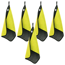 British Bear 英國熊 雙色超細纖維清潔布 盒 黃灰色, 30 x 30cm, 5條