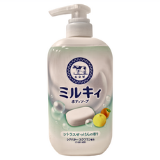 COW STYLE 牛乳石鹼 牛乳精華沐浴乳 柑橘皂香, 500ml, 1瓶