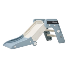 KiKimmy 折疊式溜滑梯，安全圓滑邊角，底部有防滑膠條, 116 x 50 x 44.6cm, 灰色, 1組