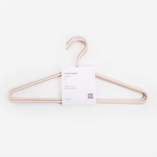 HOLA 和樂家居 仿皮衣架 40.5 x 0.5 x 19cm 70g, 白色, 3個