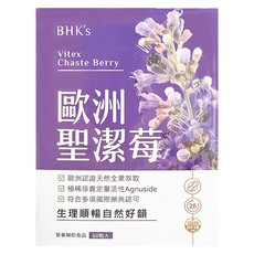 BHK's 專利聖潔莓 素食膠囊, 改善月經週期, 舒緩經前症候群, 促進黃體素分泌, 提升受孕機率, 60顆, 1盒