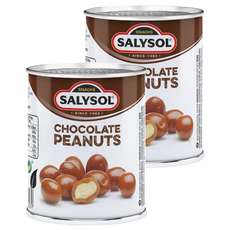 SALYSOL 薩里 迷你罐頭 可可花生 外層厚厚巧克力, 60g, 2罐