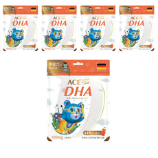 ACE SUPER KIDS DHA 機能Q, 橘子口味, 無腥味, 補充孩童營養, 2.8g, 14顆, 5包