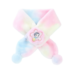 白雪公主 兒童絨毛保暖 圍脖