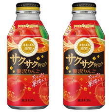 pokka sapporo 果肉粒蘋果汁 日本原裝進口, 400ml, 2瓶