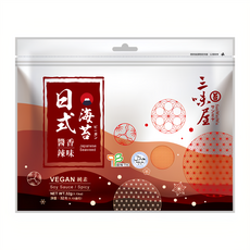 三味屋 日式醬香辣味海苔 口感酥脆 素食友善, 32g, 1包