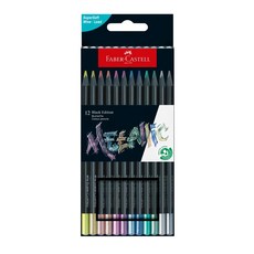 FABER-CASTELL 輝柏 極軟色鉛筆 金屬 116415, 1盒, 12色