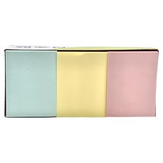 N次貼 粉彩便條本, 粉紅色 + 黃色 + 藍色, 12本, 24組