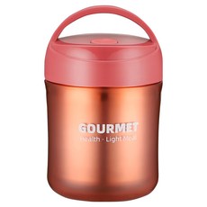 FANCY LIFE 不鏽鋼保溫罐 小蠻腰 顏色摩登藍/米洛黃/西亞紅 材質PP+PS+軟膠+不鏽鋼, 紅色, 500ml, 1個