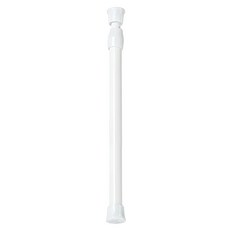 G+居家系列 門簾伸縮桿 6入組, 30-50cm, 白色