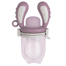 kidsme 咬咬樂輔食器 增量版, 6個月以上適用, 訓練咀嚼吞嚥能力, 葡萄紫, 1個