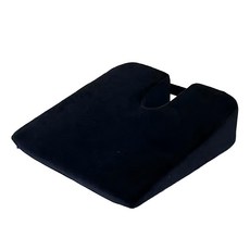 天使愛 超軟尾椎坐墊 棉布+PU泡棉 特殊配方彈力發泡體+網眼布, 黑色