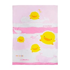 PiYOPiYO 黃色小鴨 四季被 棉柔觸感親膚 吸濕透氣 冬暖夏涼 新生兒適用, 粉色
