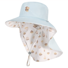 BrilleBrille 兒童頸部防護雙面防曬帽禮盒 加長型