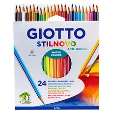 GIOTTO STILNOVO 水溶性色鉛筆, 24色, 1盒