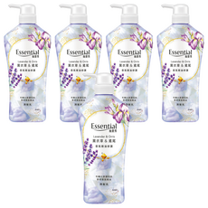 Essential 逸萱秀 香氛精油修護潤髮乳 薰衣草+鳶尾 毛鱗片屏護科技 質感香氛精油, 700ml, 5瓶