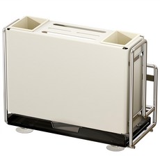 O.Laple 多合一多功能瀝水刀架, 1個, 奶油色