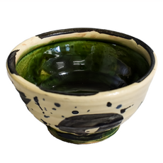 織部刷毛5井-日本制 寬16cm/高8cm/容量640mL, 綠色, 1個