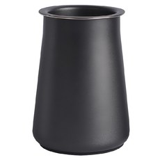 FUJI-GRACE 富士雅麗 304不鏽鋼咖啡粉篩杯, 質感黑色外層, 底部防滑, 80目細緻濾網, 1個