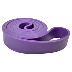 阻力帶 阻力80lb, 長度106cm 厚度5mm, 紫色, 健身訓練, 1個