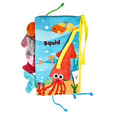 維京小子 尾巴布書：有趣的海洋, 立體尾巴設計 鍛鍊觸覺感知，柔軟材質 內含BB按壓發聲器和響紙, 維京小子尾巴布書, 維京國際股份有限公司