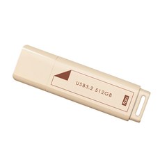 TCELL 冠元科技 USB3.2 Gen1 文具風隨身碟, 高速傳輸100MB/S, 奶茶色系, 輕巧便於攜帶, 512GB, 1個