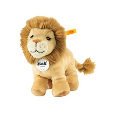Steiff 德國金耳釦泰迪熊 黃標玩偶 柔軟絨毛 經典收藏, 16cm, 獅子 米色, 1個