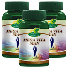 Mega Max Nutrition Life 男士多維錠, 補充22種維生素 礦物質 微量元素, 60錠, 3罐