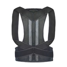 駝背矯正帶, 成人/學生/男女通用 矯正塑型, 舒適肩帶, 精密縫製, XL(86-107cm), 1個
