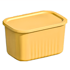 小麥購物 北歐風收納箱 3個, 黃色, 1組