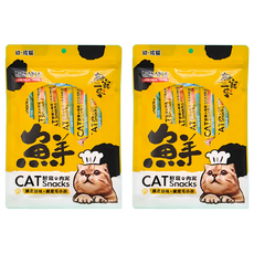 FRESH PET FOOD 鮮寵一番 貓泥 10條, 鮭魚鮪魚, 16g, 2袋