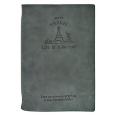 城市漫遊 票根收集冊, 綠色 PU 金屬材質, 1本