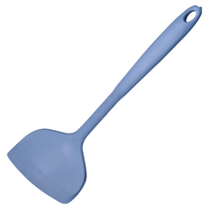 SiliPot 頂級白金矽膠寬鍋鏟, 韓國製, 耐高溫-40°C~250°C, 不含雙酚A, 灰藍色, 1支