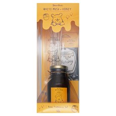 John's Blend 迪士尼擴香 + 香氛片套裝 - 白麝香蜂蜜香氛, 維尼, 140ml, 1組