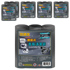 加連潔 綁提式香氛清潔袋 B040 大 380g 3捲, 45L, 6包