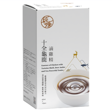 純煉 十全龜鹿滴雞精 10包, 1個, 600ml