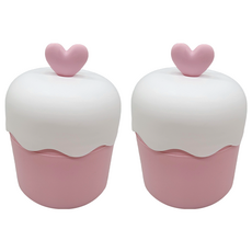 洗面乳沐浴乳洗手乳起泡器 快速起泡 深度清潔, 愛心粉白, 2個