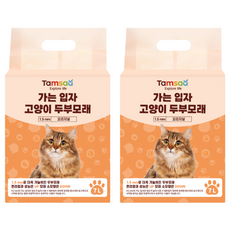 Tamsaa 1.5mm 細豆腐貓砂, 7L, 原味, 2包